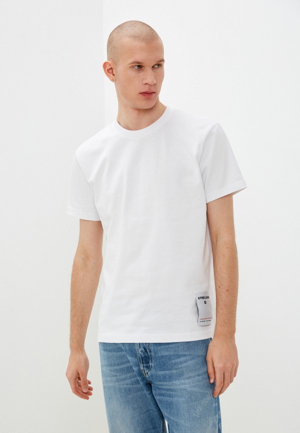 мужская футболка с коротким рукавом strellson, белая