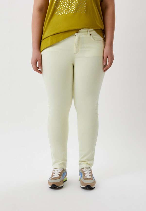 женские джинсы скинни marina rinaldi sport, зеленые