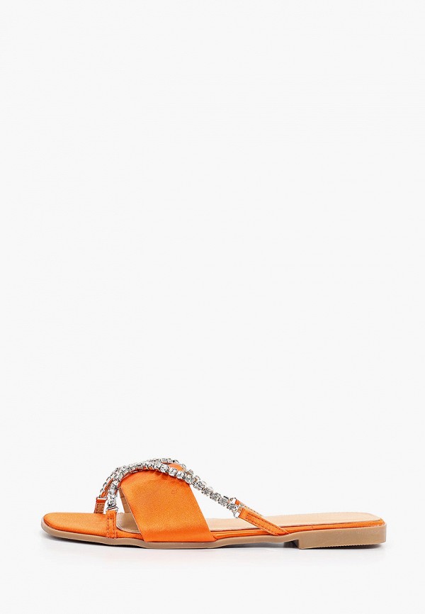 женское сабо ideal shoes, оранжевое