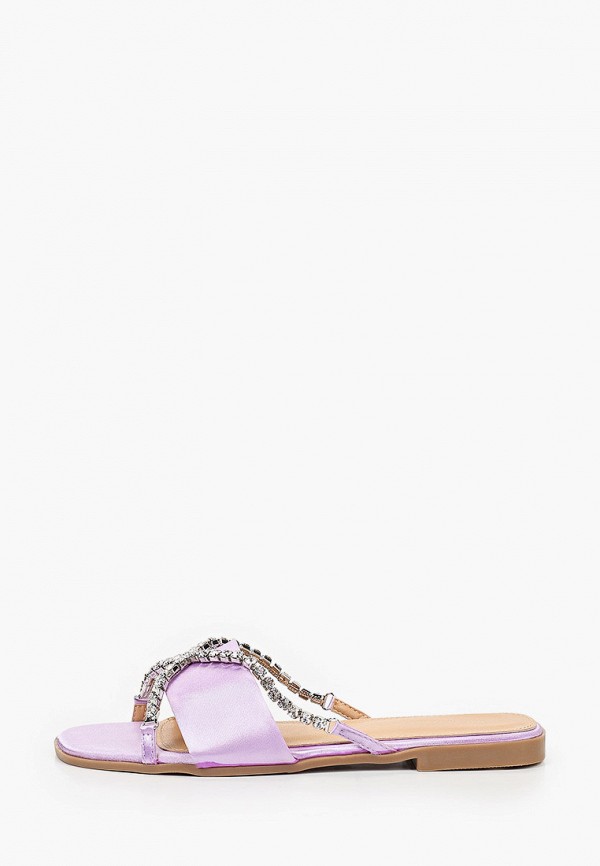 женское сабо ideal shoes, фиолетовое