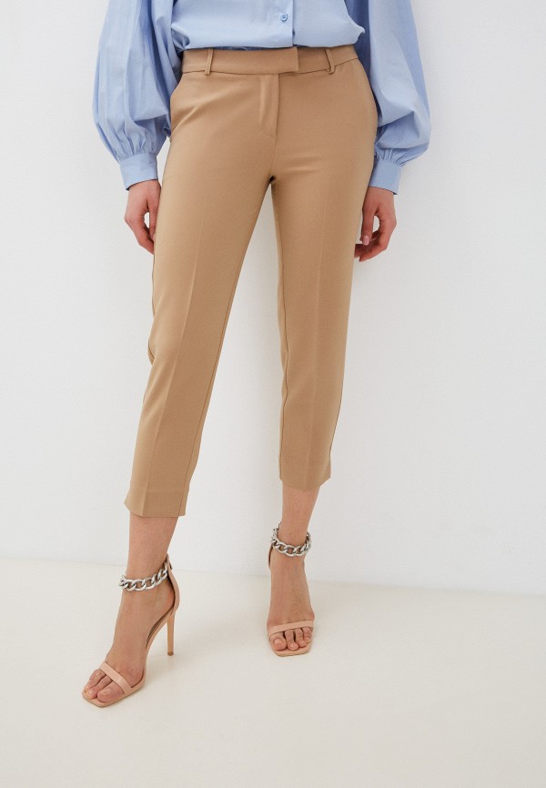 женские классические брюки imperial, коричневые