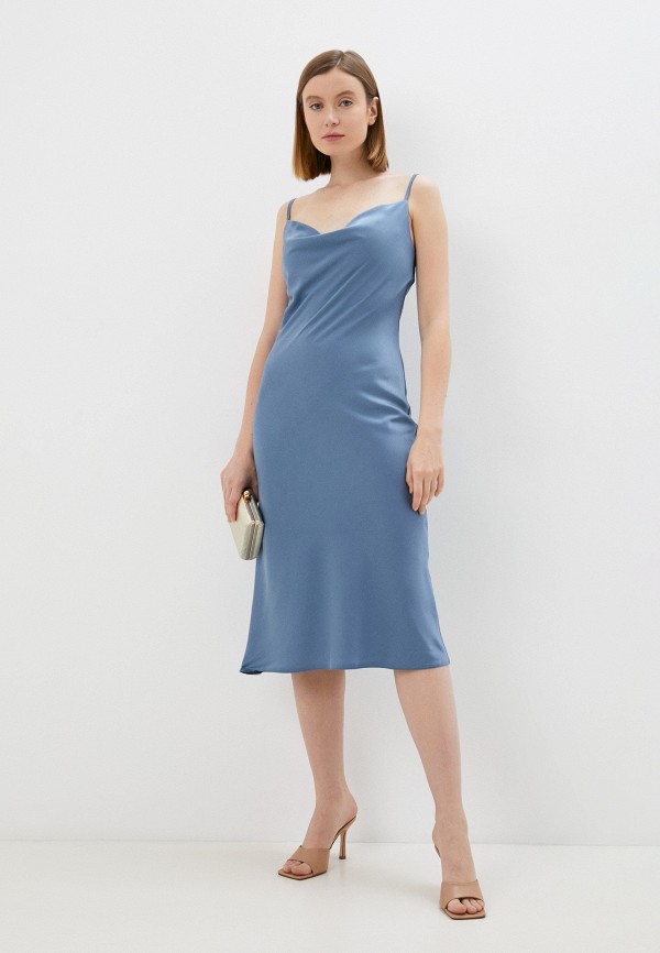 женское платье-комбинация goldrai, голубое