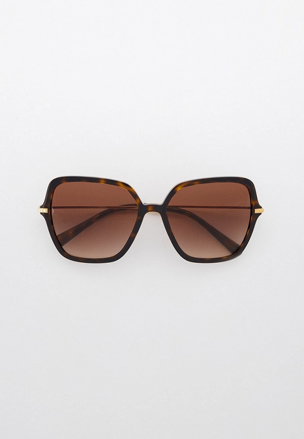 женские квадратные солнцезащитные очки dolce & gabbana, коричневые