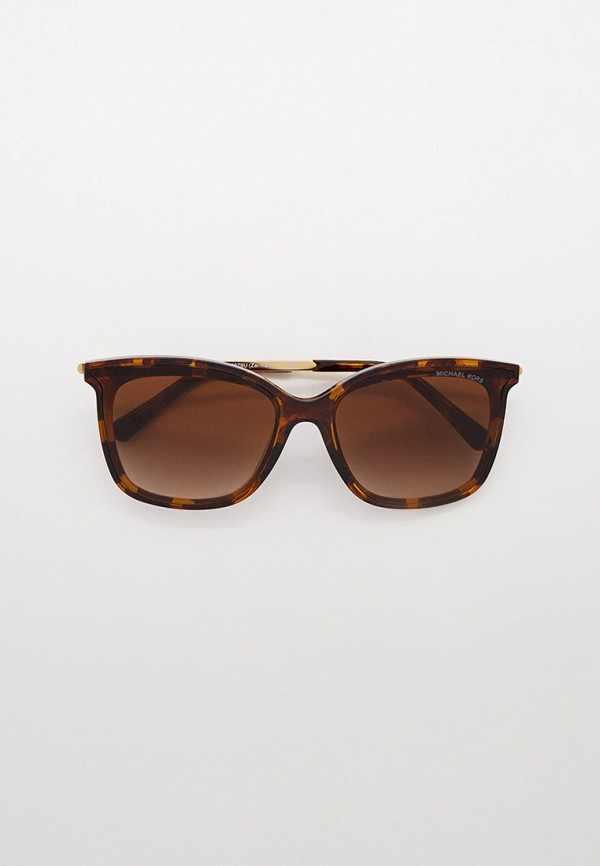 женские квадратные солнцезащитные очки michael kors, коричневые
