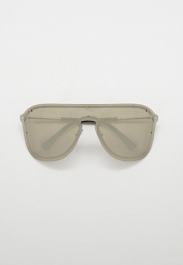 женские авиаторы солнцезащитные очки versace, серые