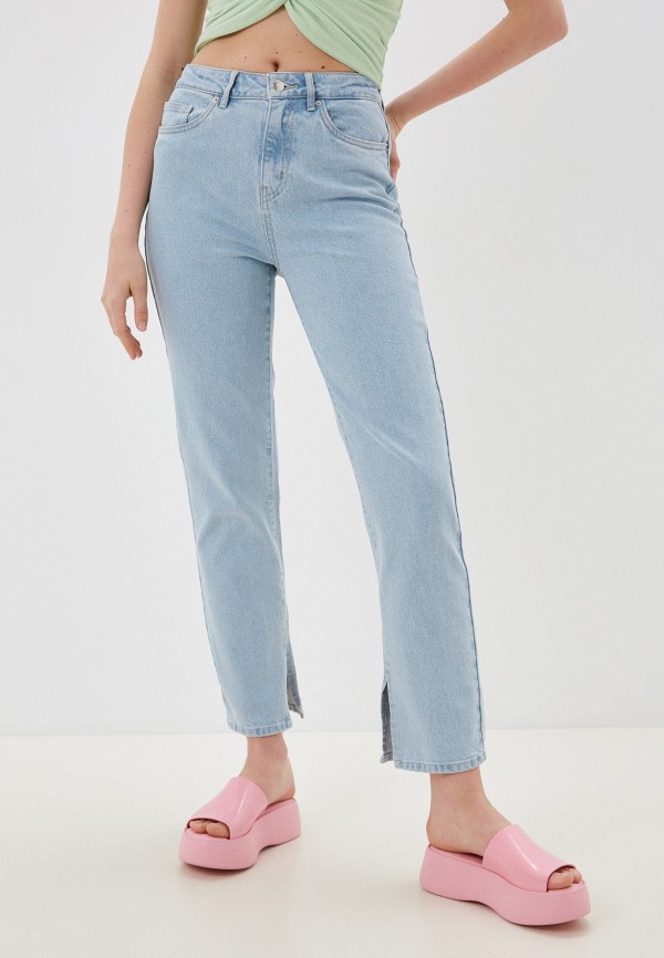 женские прямые джинсы vero moda, голубые