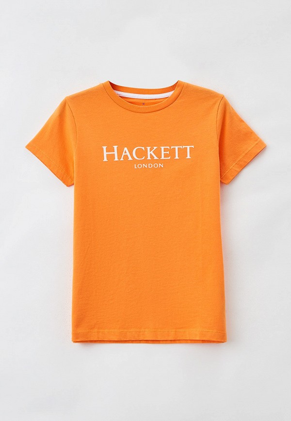футболка с коротким рукавом hackett london для мальчика, оранжевая