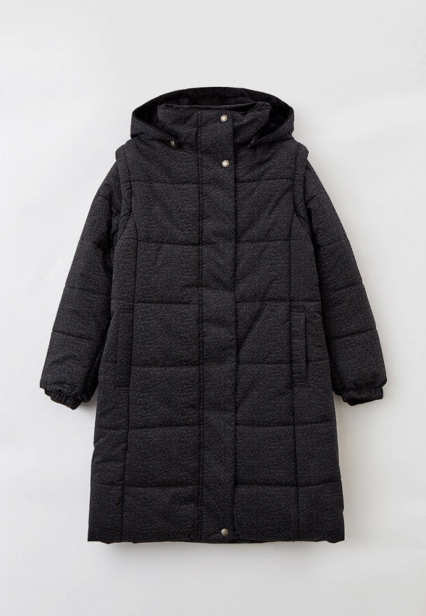утепленные куртка kerry для девочки, черная