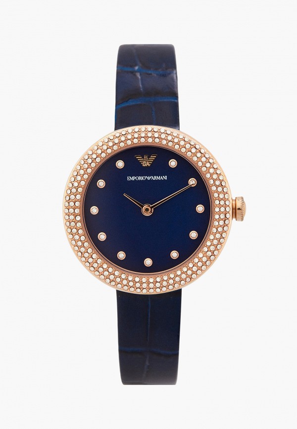 женские часы emporio armani, синие