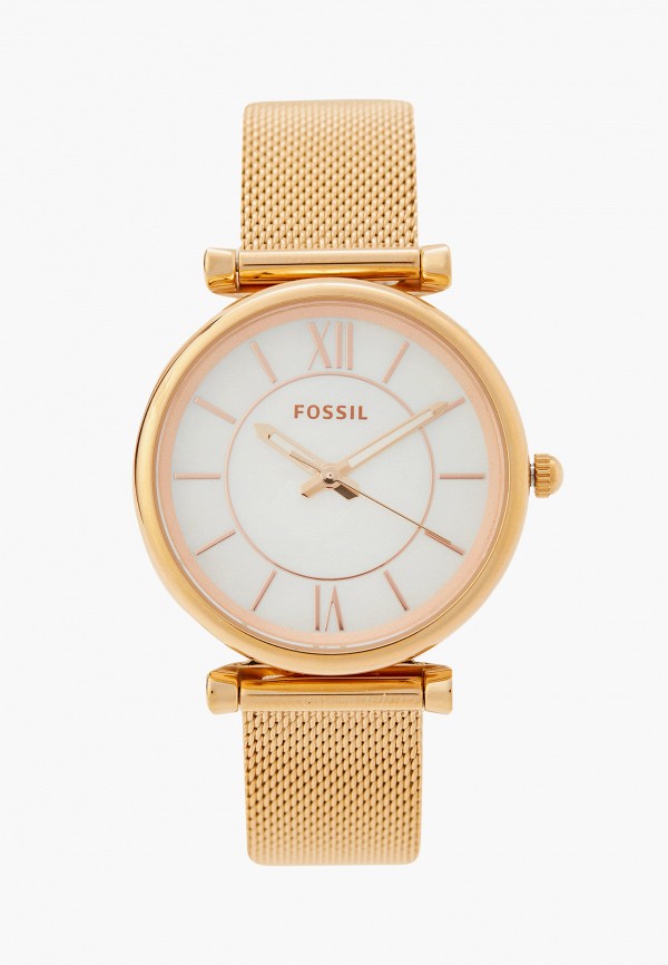 женские часы fossil, золотые