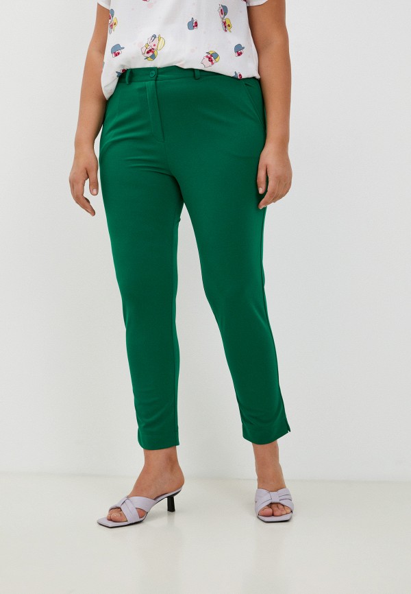 женские зауженные брюки svesta, зеленые