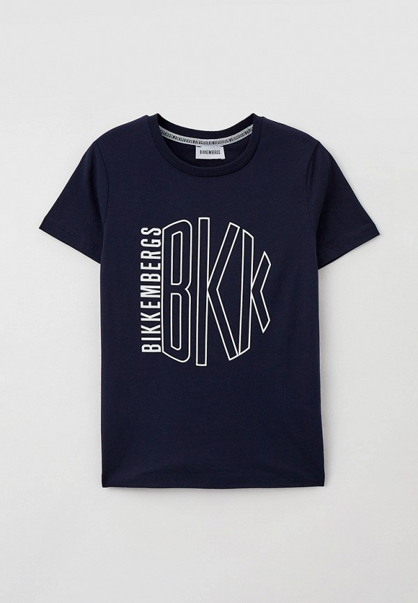 футболка с коротким рукавом bikkembergs для мальчика, синяя