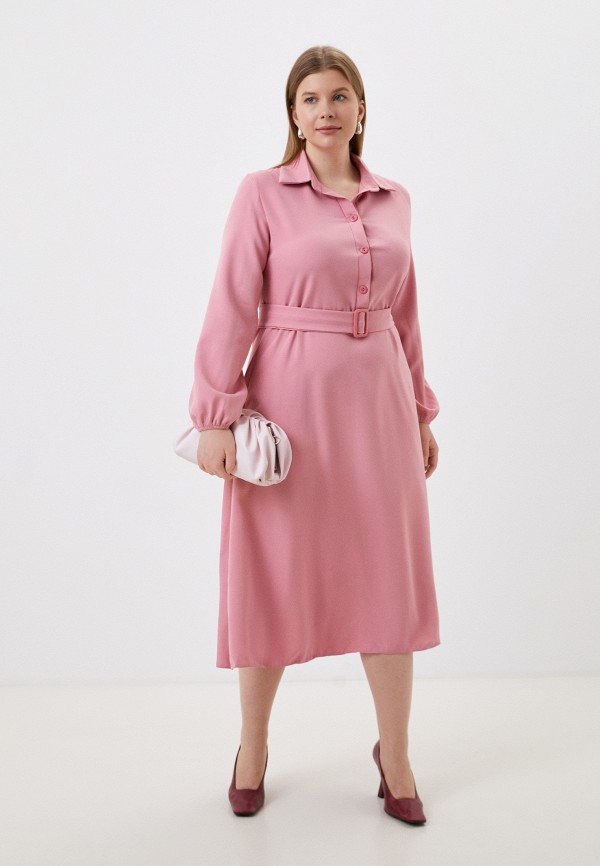 женское платье-рубашки miss gabby, розовое