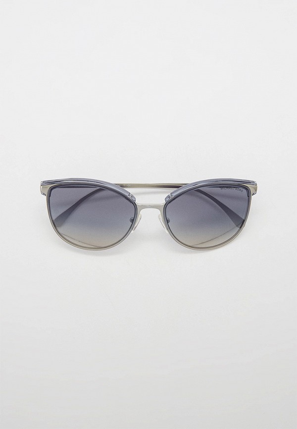 женские круглые солнцезащитные очки michael kors, серебряные