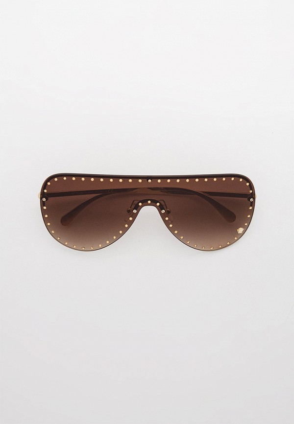 женские авиаторы солнцезащитные очки versace, золотые