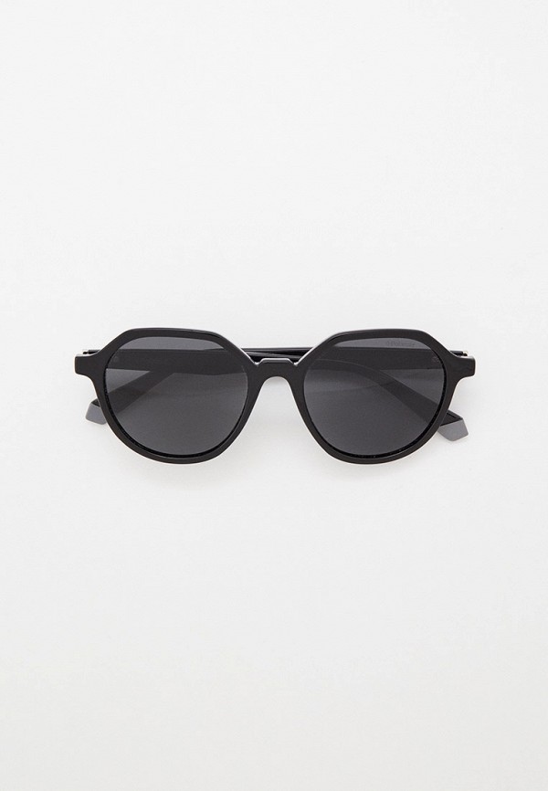 женские круглые солнцезащитные очки polaroid, черные