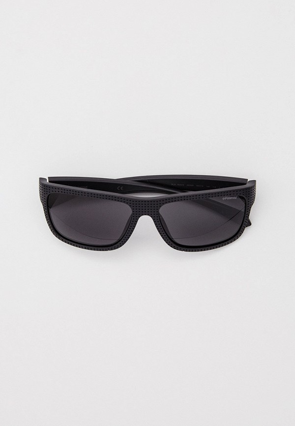 мужские квадратные солнцезащитные очки polaroid, серые