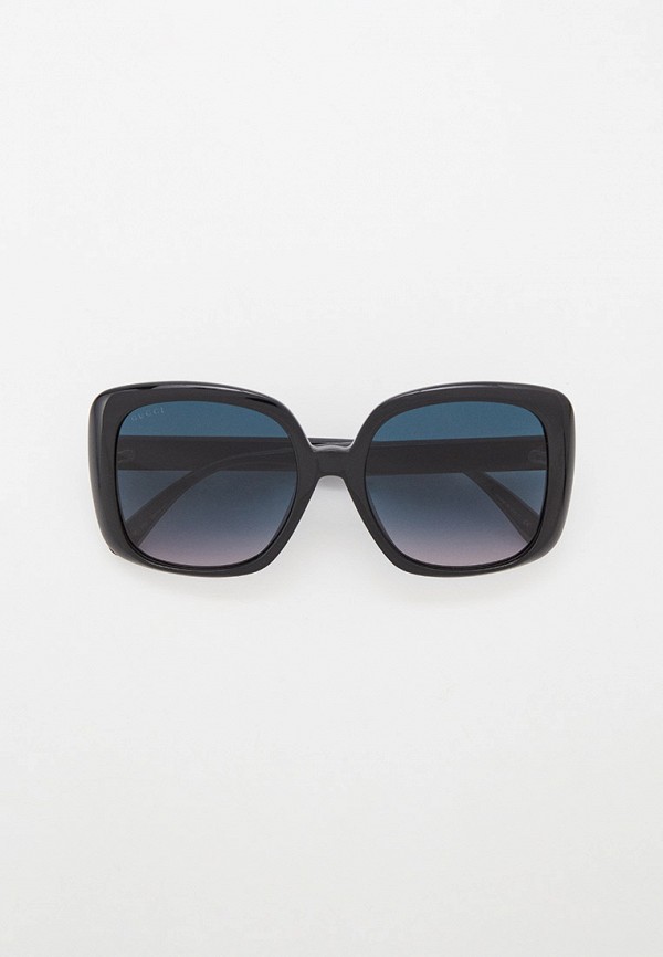 женские квадратные солнцезащитные очки gucci, черные