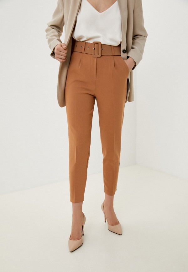 женские классические брюки goldrai, коричневые