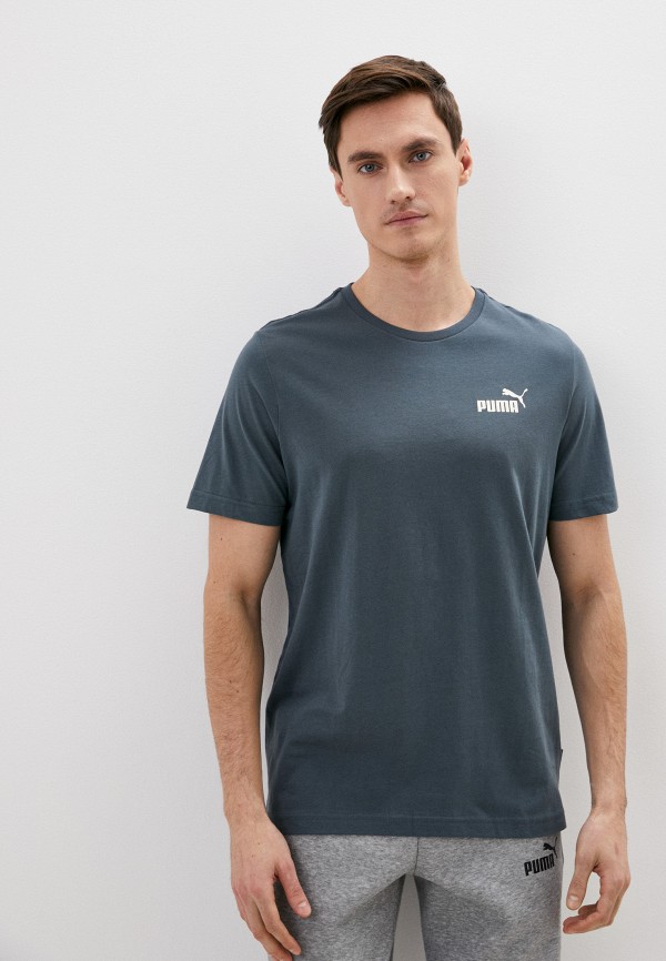 мужская футболка с коротким рукавом puma, бирюзовая