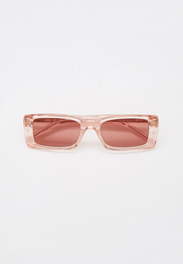 женские квадратные солнцезащитные очки hugo, бежевые
