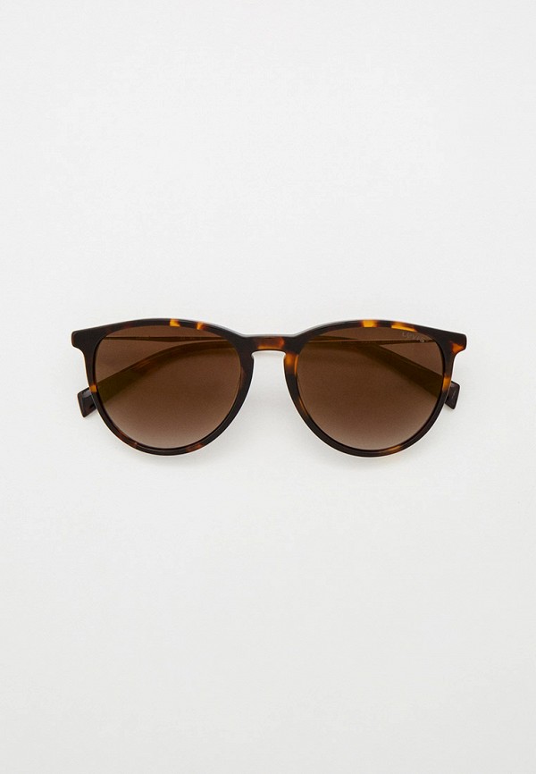 женские круглые солнцезащитные очки levi’s®, коричневые