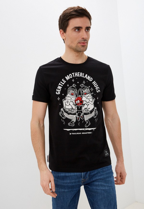 мужская футболка с коротким рукавом trailhead, черная