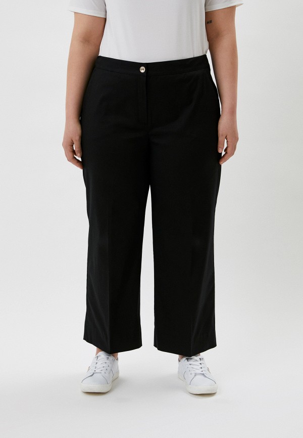 женские повседневные брюки persona by marina rinaldi, черные