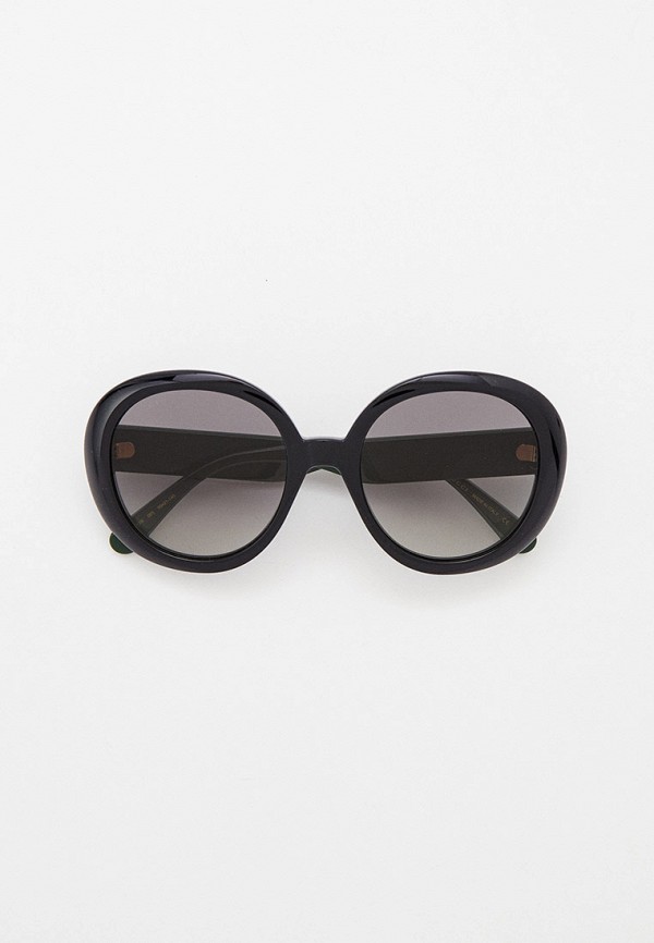 женские круглые солнцезащитные очки gucci, черные