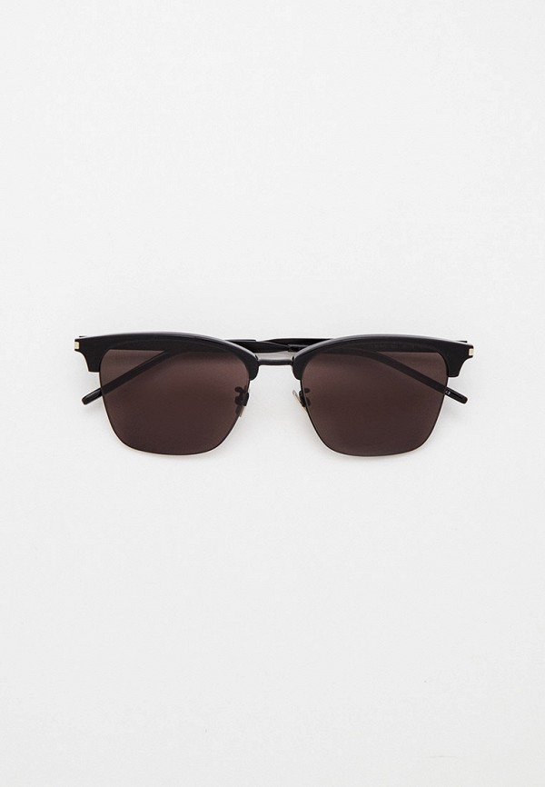женские квадратные солнцезащитные очки saint laurent, черные