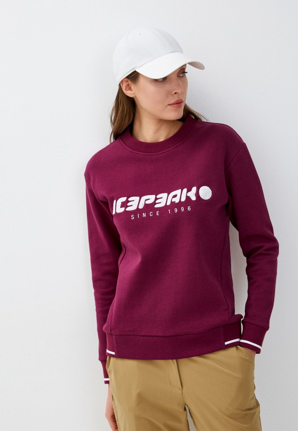 женский спортивные свитшот icepeak, фиолетовый