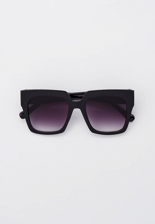 женские квадратные солнцезащитные очки fabretti, черные