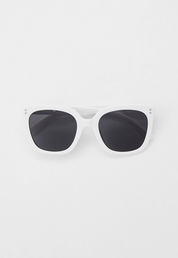 женские квадратные солнцезащитные очки fabretti, белые