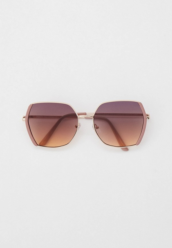 женские квадратные солнцезащитные очки fabretti, золотые