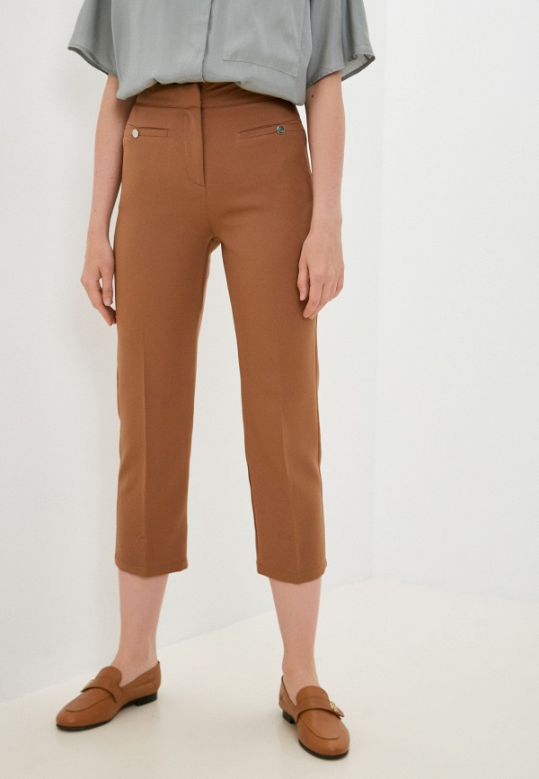 женские классические брюки trendyol, коричневые