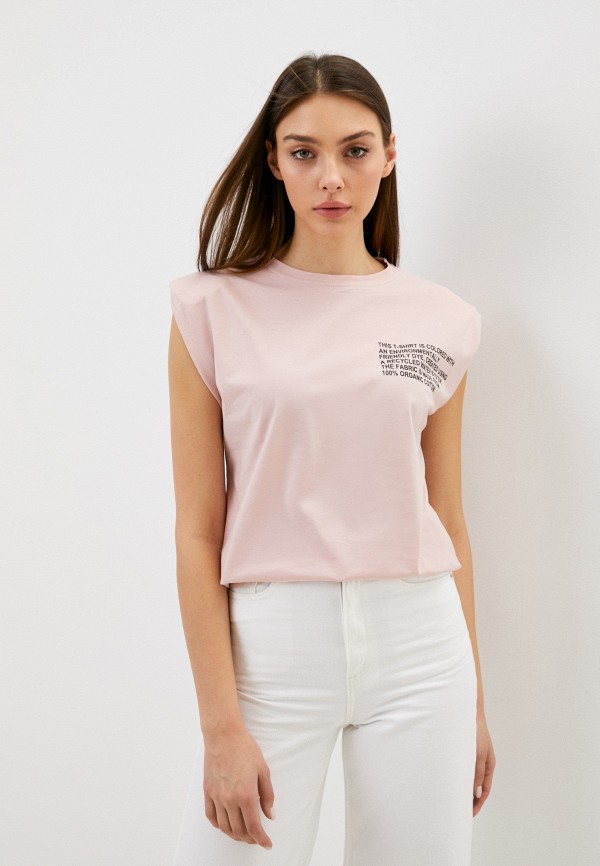 женская футболка fielsi, розовая
