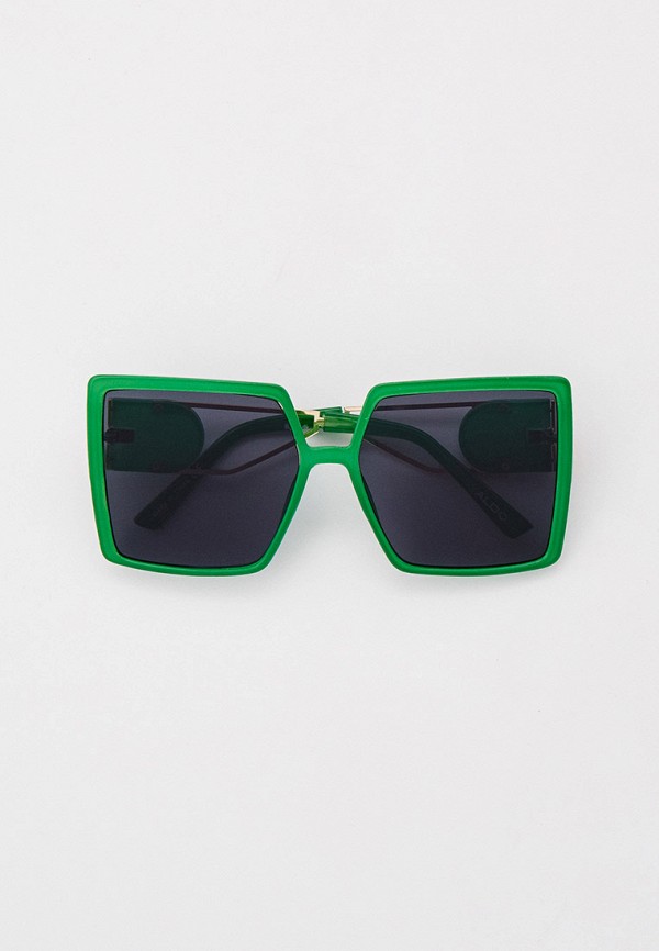 женские квадратные солнцезащитные очки aldo, зеленые