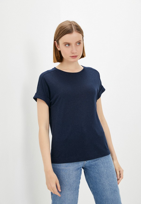 женская футболка marks & spencer, синяя