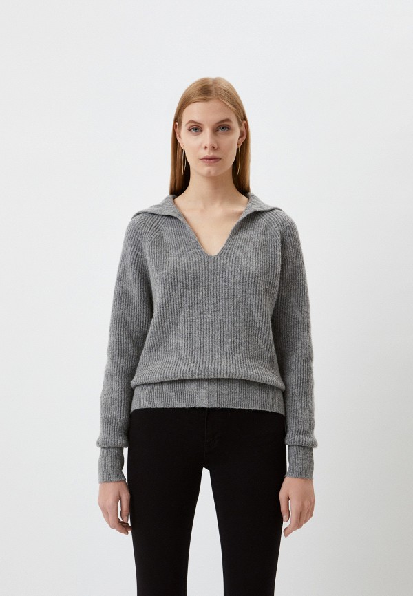 женский пуловер french connection, серый