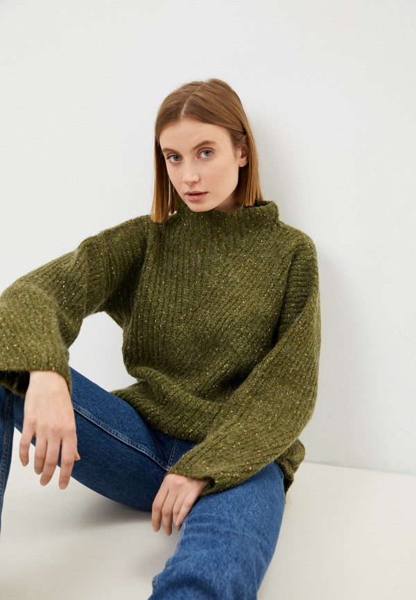 женский свитер baon, зеленый