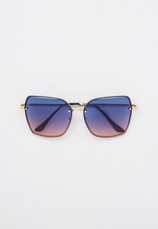 женские квадратные солнцезащитные очки diora.rim, золотые