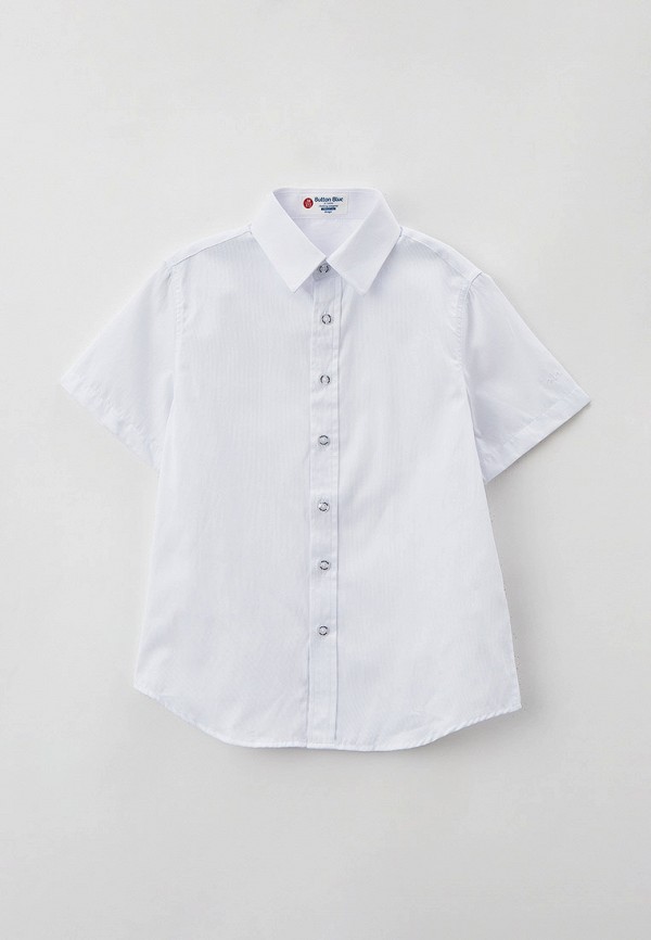 рубашка button blue для мальчика, белая