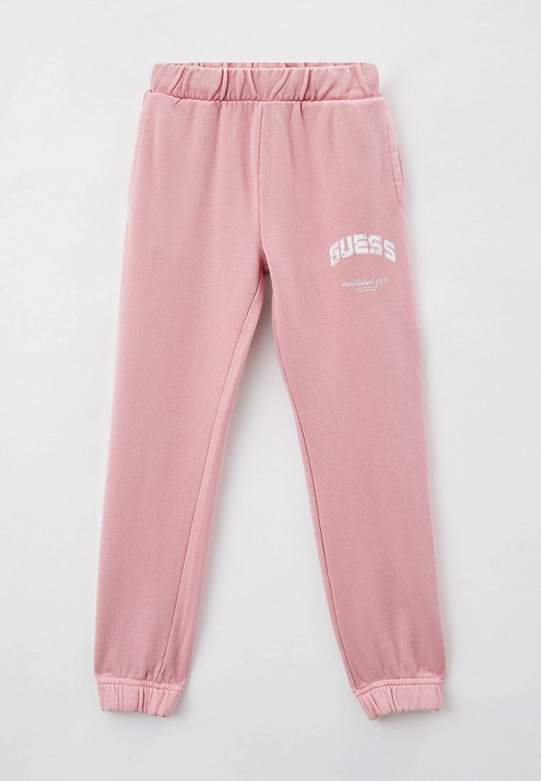 спортивные брюки guess для девочки, розовые