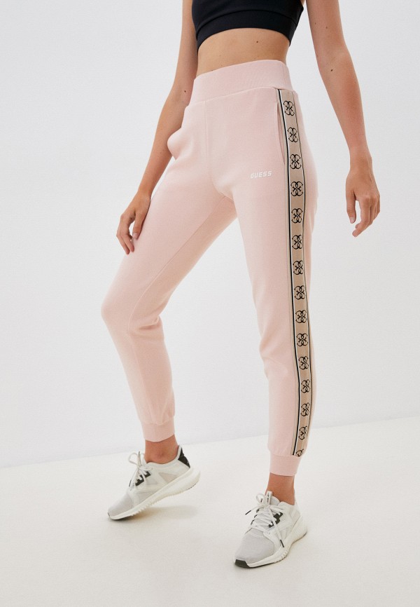 женские спортивные брюки guess, розовые