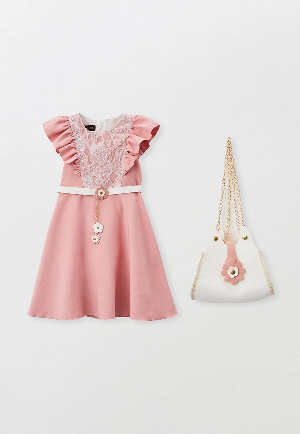нарядные платье pink kids для девочки, розовое