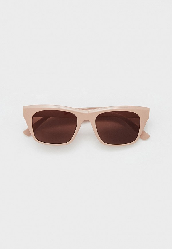 женские квадратные солнцезащитные очки diora.rim, бежевые