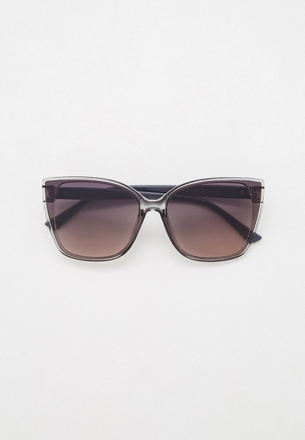 женские солнцезащитные очки кошачьи глаза diora.rim, серые