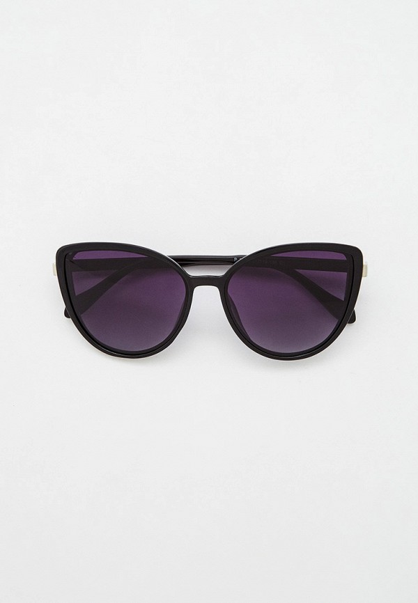 женские солнцезащитные очки кошачьи глаза diora.rim, черные