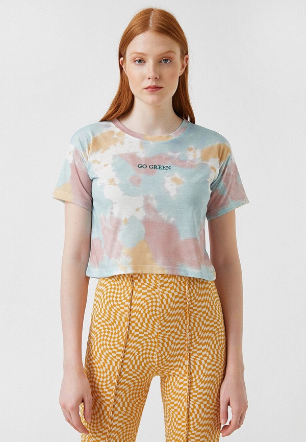 женская футболка koton, разноцветная