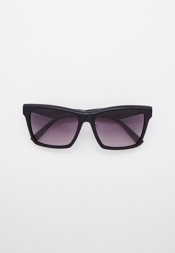 женские квадратные солнцезащитные очки saint laurent, черные